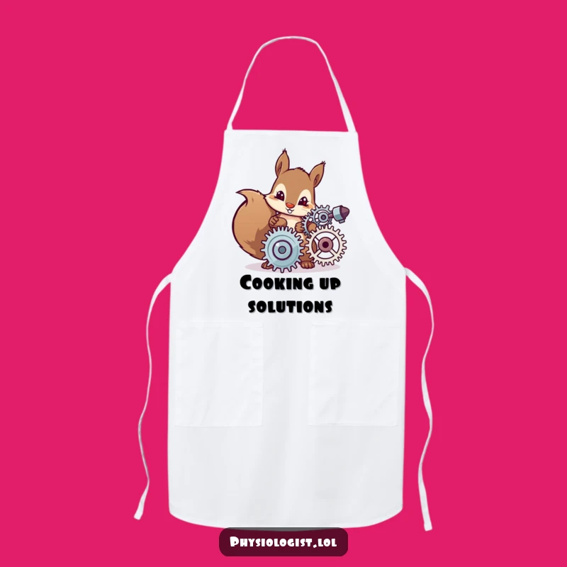 Funny Squirrel Inventor Apron - Hilarious Kitchen Protection for Tinkers!