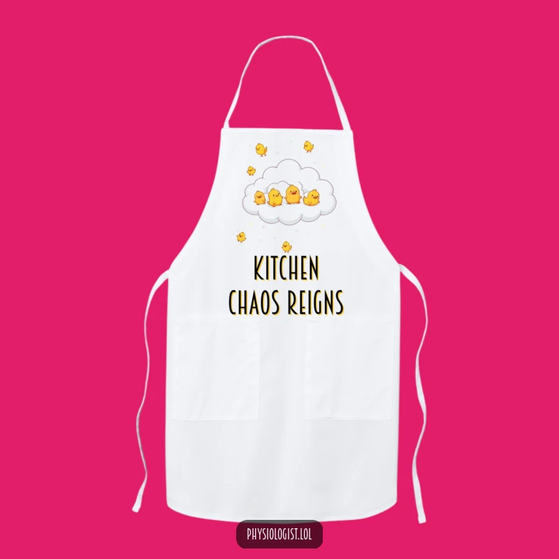 Funny Chicken Rain Apron - Comical Kitchen Gift for Fun Cooks