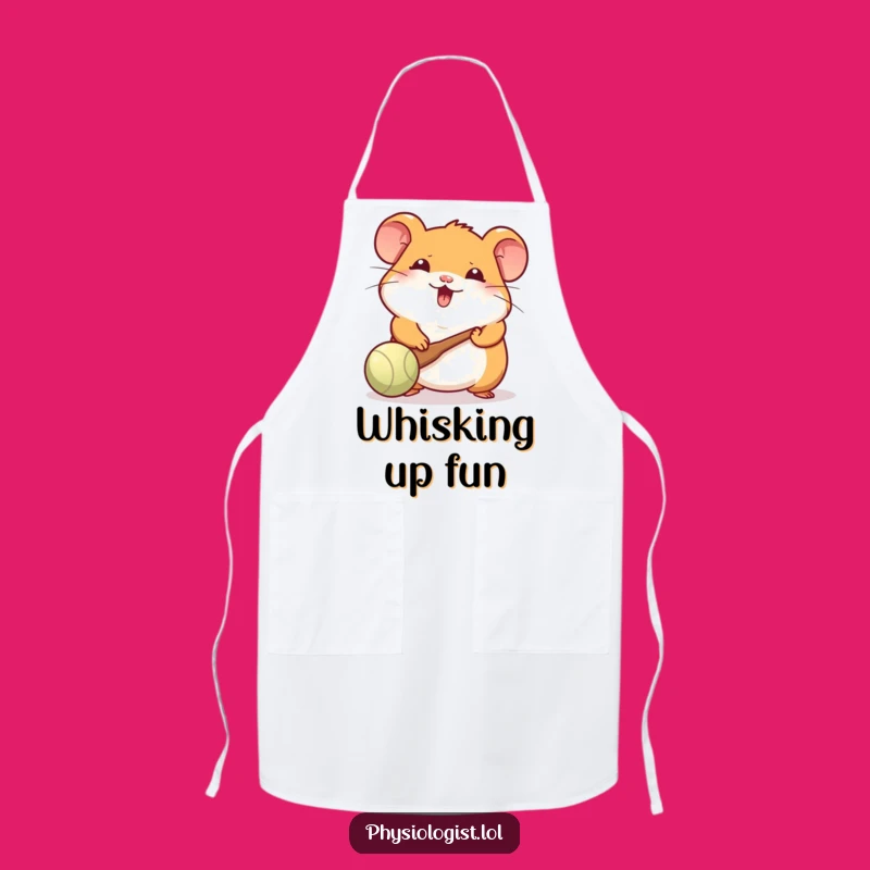Funny Hamster Paddle Apron: Cook with Cheerful Gaming Fun
