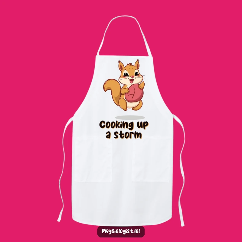 Funny Liver Health Squirrel Apron: Cook with Joy! Healthy Guts' Hilarious Kitchen Gear