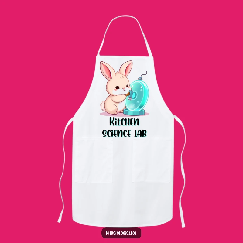 Funny Bunny Cell Explorer Apron: Cook Up Scientific Fun!