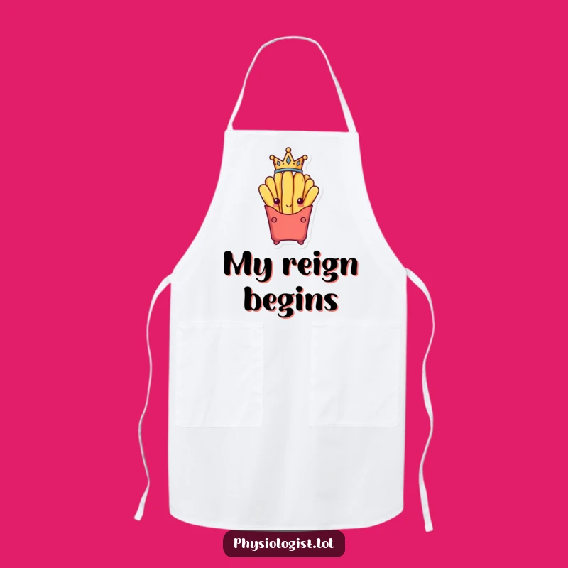 Funny French Fry King Apron: Victorious Fry's Kitchen Fun Funny Gift