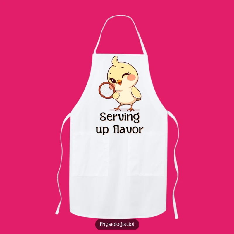 Funny Bird Racquet Apron: Play Your Way Through Kitchen Tasks
