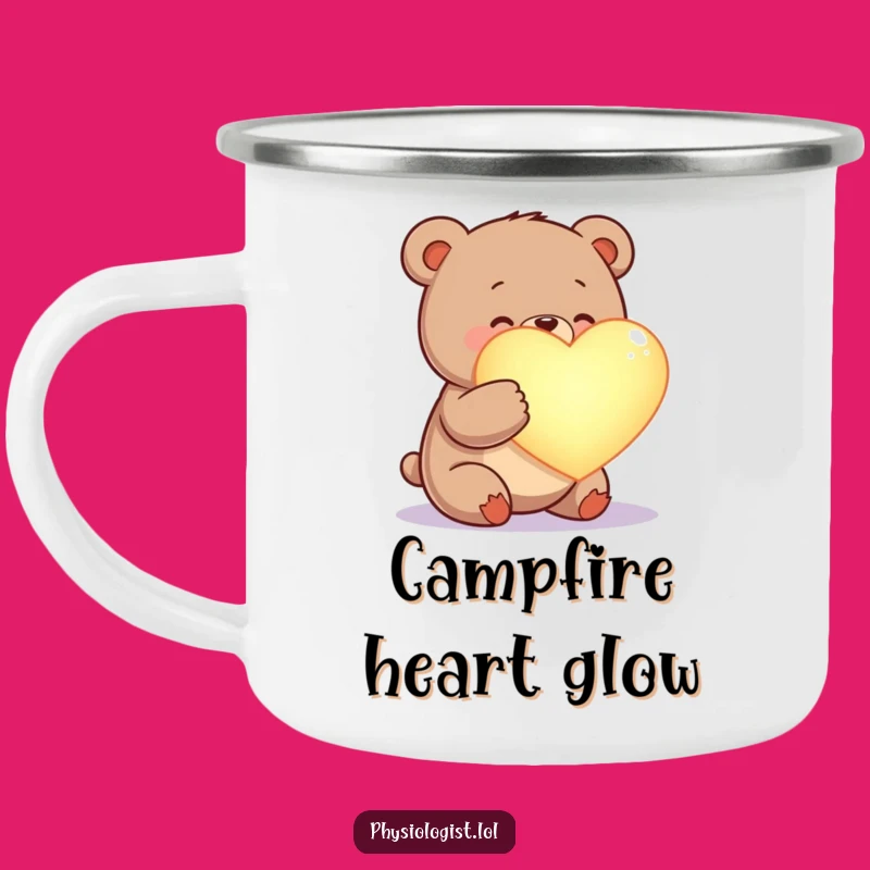 Funny Bear Cardiologist Camping Mug - Durable Love Gift for Outdoors