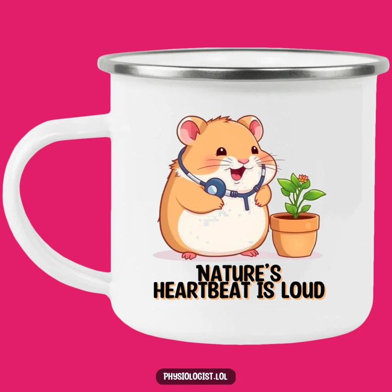 Funny Chubby Hamster Camping Mug - Durable Doctor Plant Outdoor Cup
