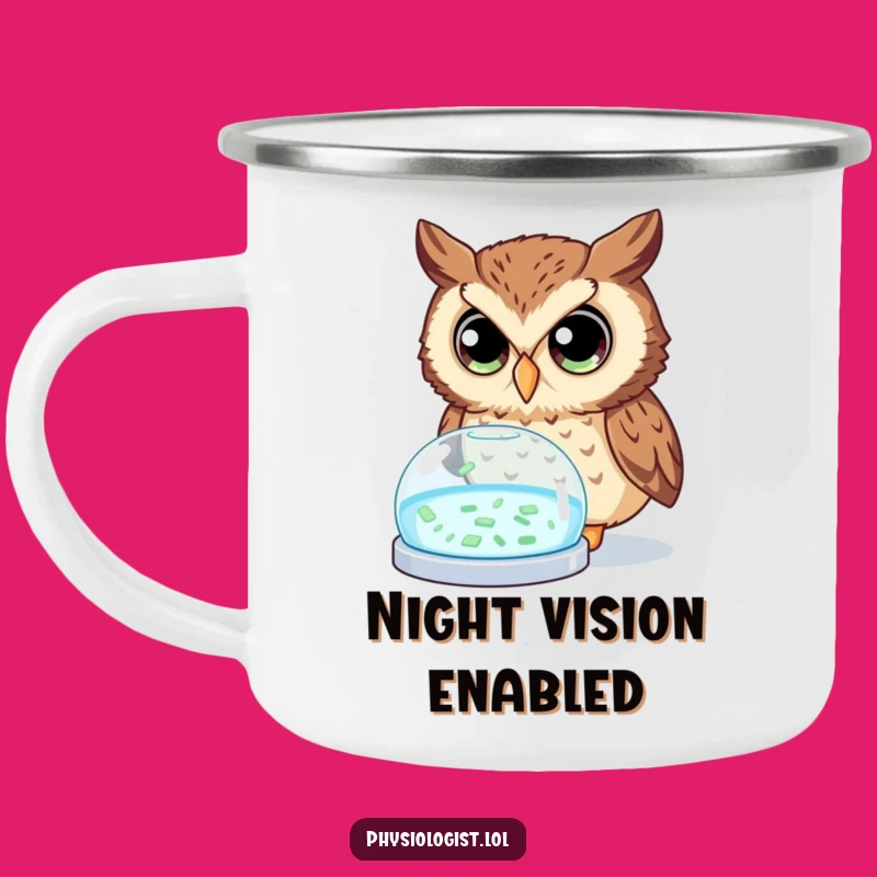 Funny Owl Science Camping Mug: Explore Nature with Curious, Hilarious Sips!