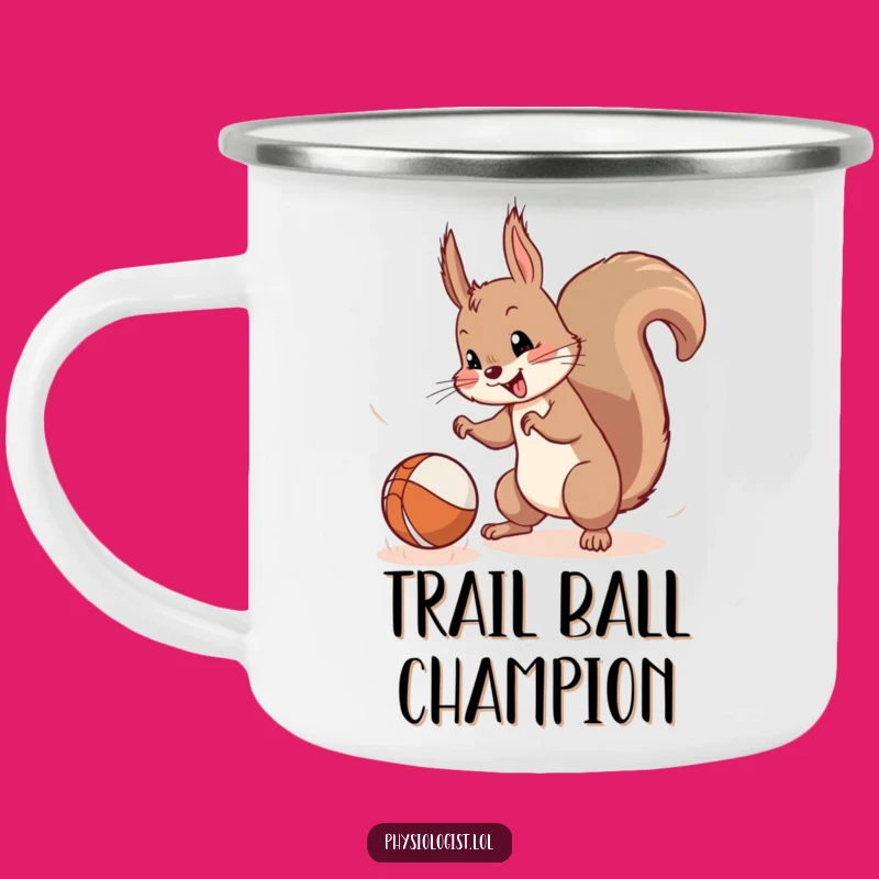 Funny Squirrel Ball Camping Mug: Your Adventurous Companion for Coffee
