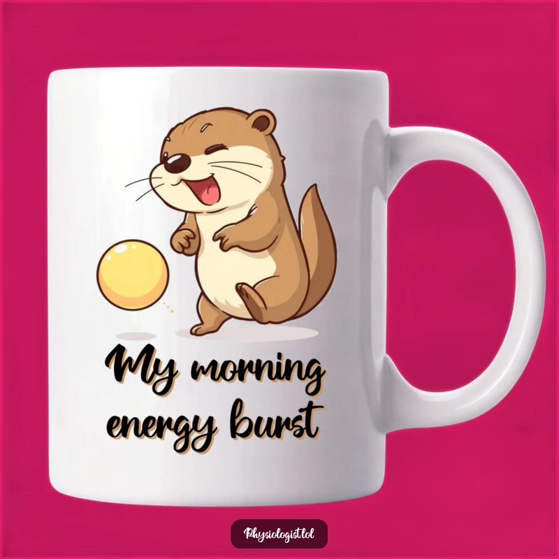 Funny Otter Ball Bash Mug: Energetic Humor and a Fun Funny Gift
