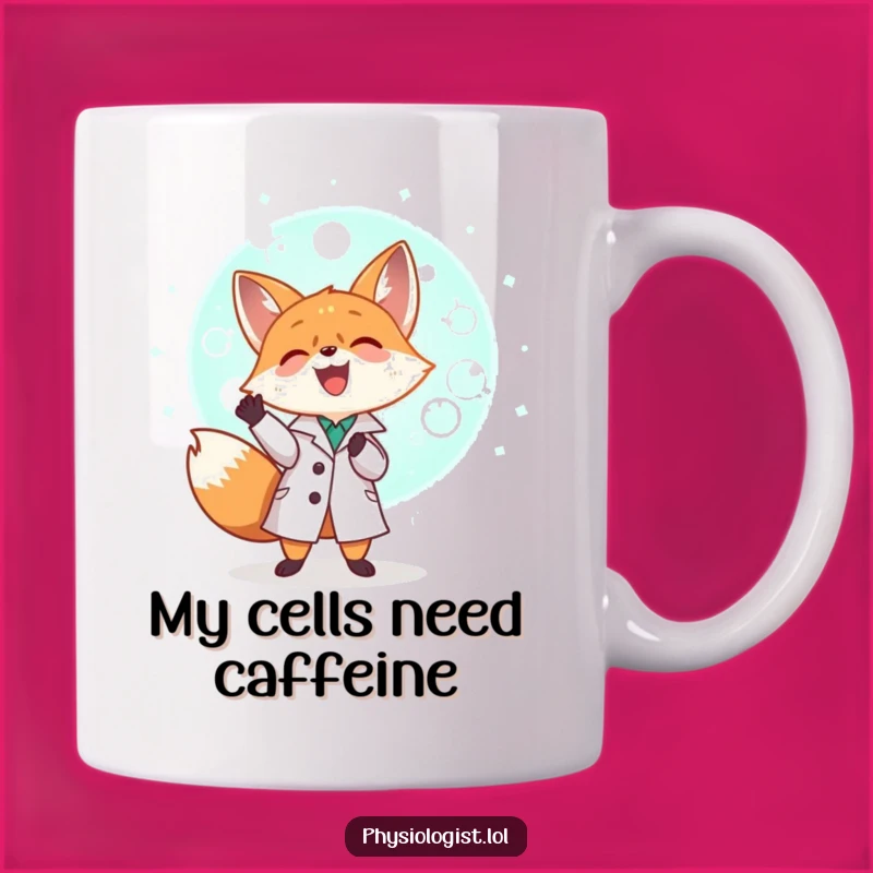 Funny Scientist Fox Mug: A Joyful Gift for Lab Enthusiasts and Science Lovers