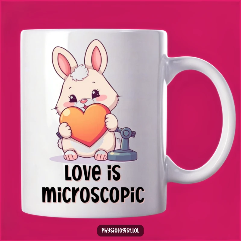 Funny Rabbit Heart Explorer Mug - Adorable & Humorous Valentine Gift