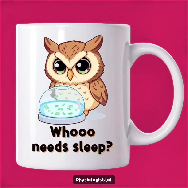 Funny Owl Science Mug: Curious Explorer Gift for a Smart Laugh!