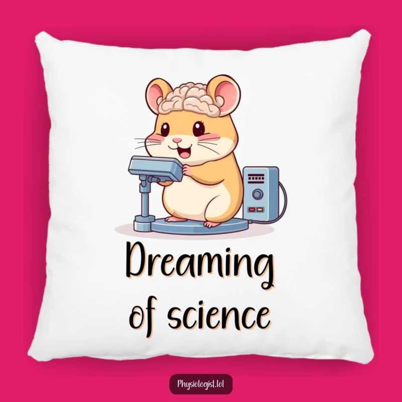 Funny Hamster Brain Scanner Pillow: Bouncing Cushion for Smart Lounging