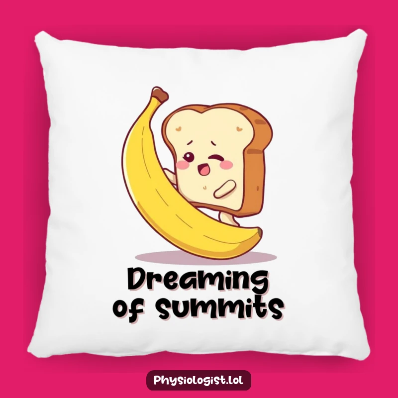 Funny Toast Climbing Banana Pillow - Comfy & Hilarious Decor Gift