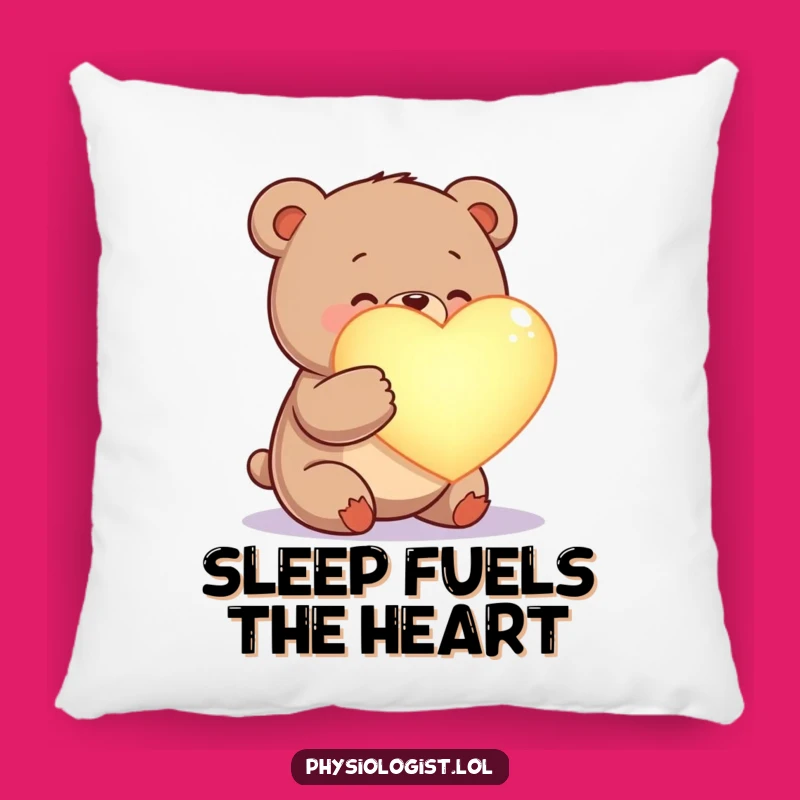 Funny Bear Cardiologist Pillow - Cozy Cushion for a Heartfelt Touch