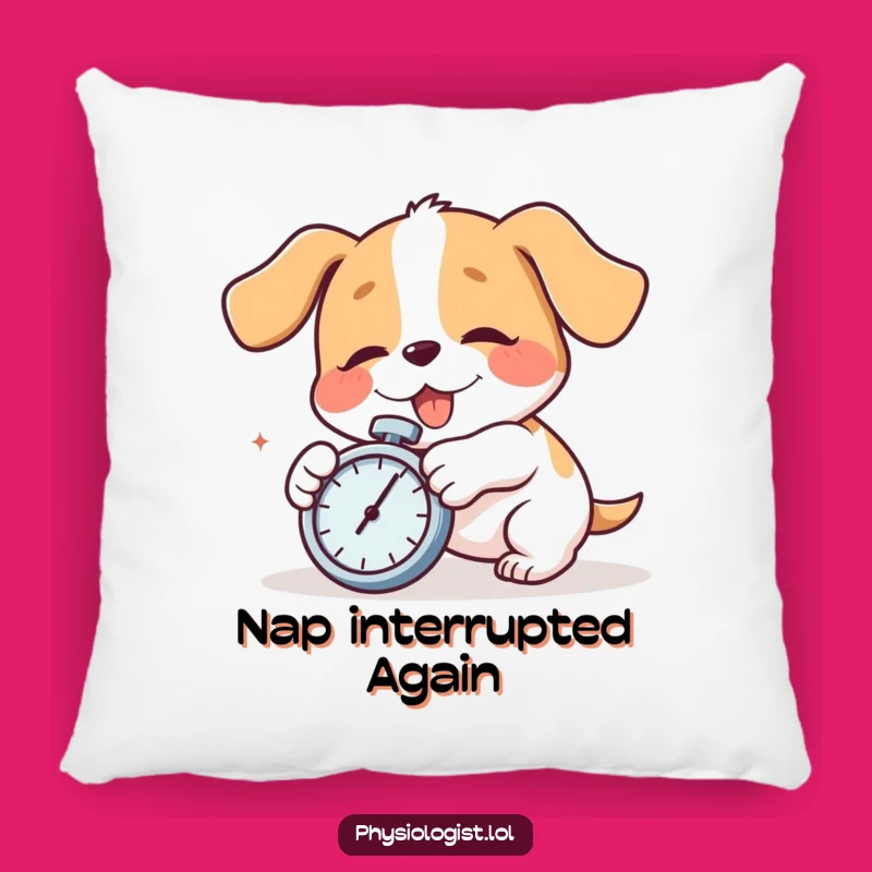 Funny Dog Tripping Pillow - Comedic Comfort & Hilarious Gift