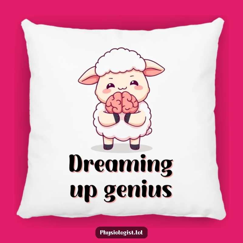Funny Giggling Sheep Brain Pillow - Comfy & Hilarious Decor Accent