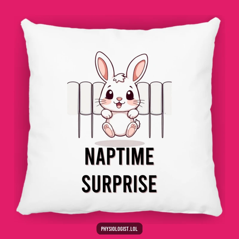 Funny Rabbit Pillow: Cozy Comfort with a Hilarious Peeking Bunny
