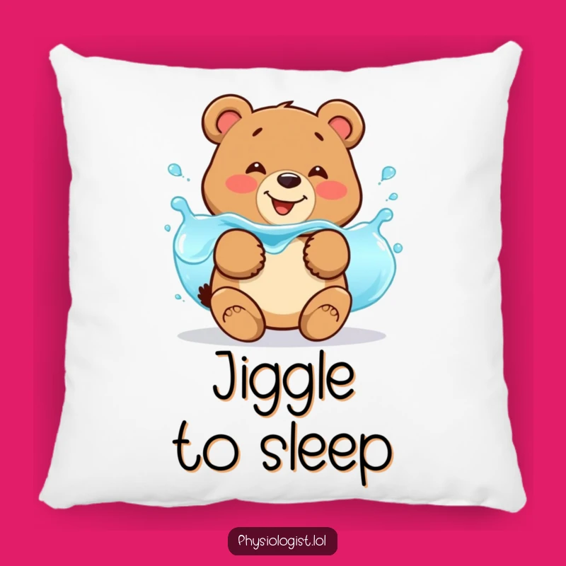 Funny Bear Fluid Balance Pillow: Jiggling Comfort for Hydration Humor