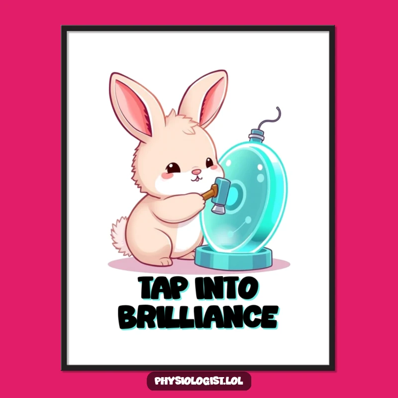 Funny Bunny Cell Explorer Digital Art: Instant Curiosity for Your Walls!