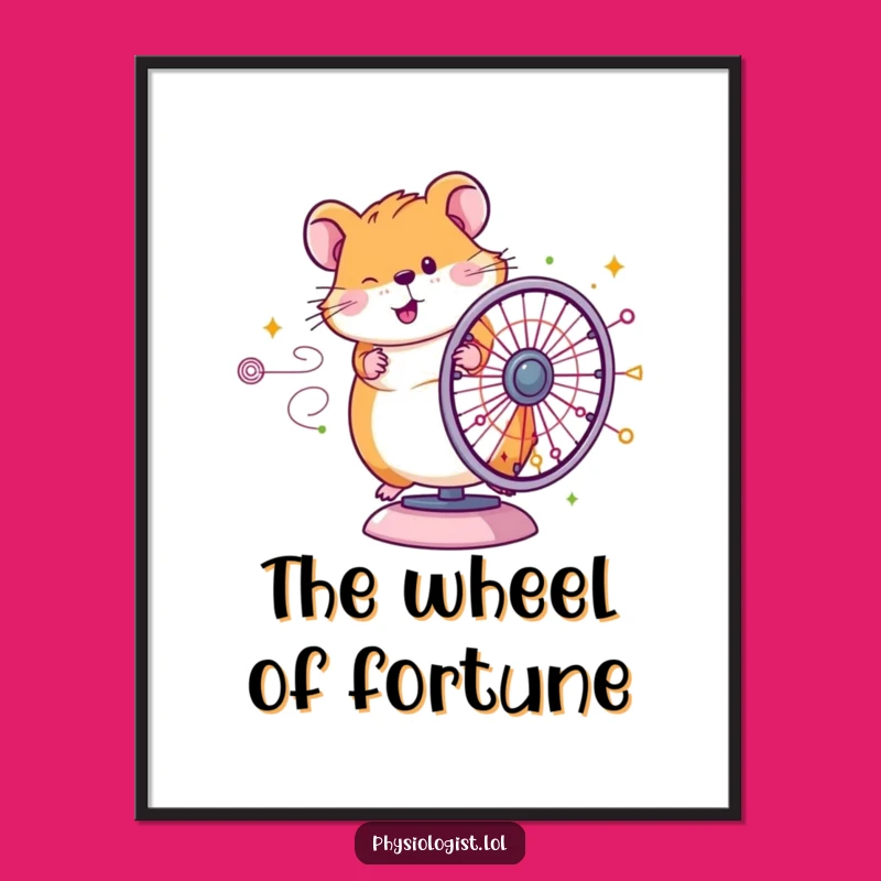 Funny Hamster Genius Digital Print: Hilarious Wall Art for Instant Whimsy