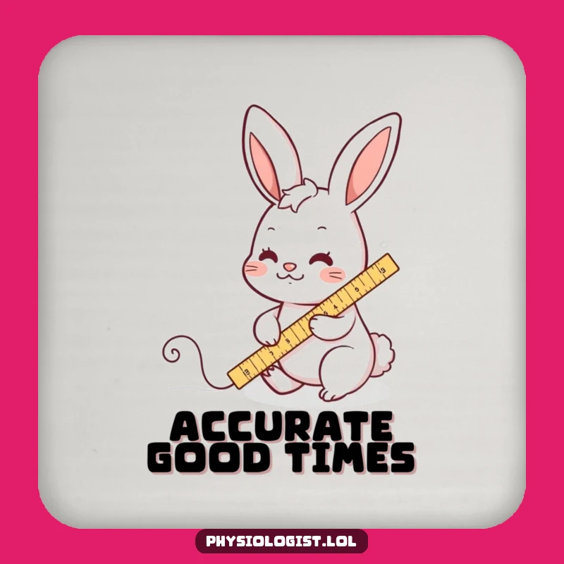 Funny Rabbit Measuring Coasters - Hilarious Protection for Your Surfaces!