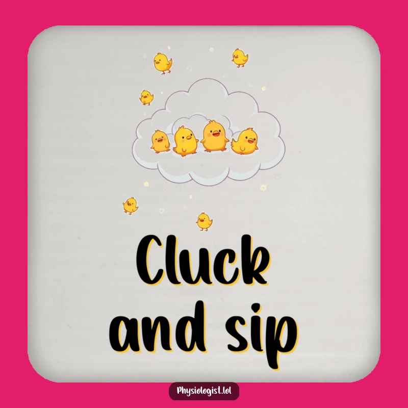 Funny Chicken Rain Coaster - Comical Surface Protection Gift