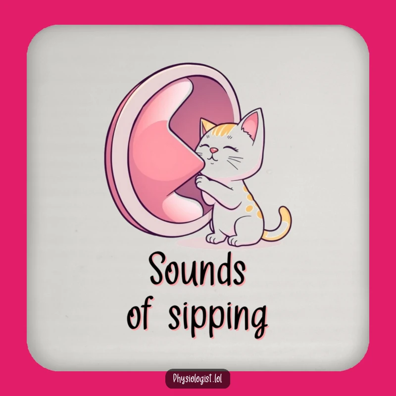 Funny Cat Lung Coaster Set: Protect Surfaces with Hilarious Feline Art