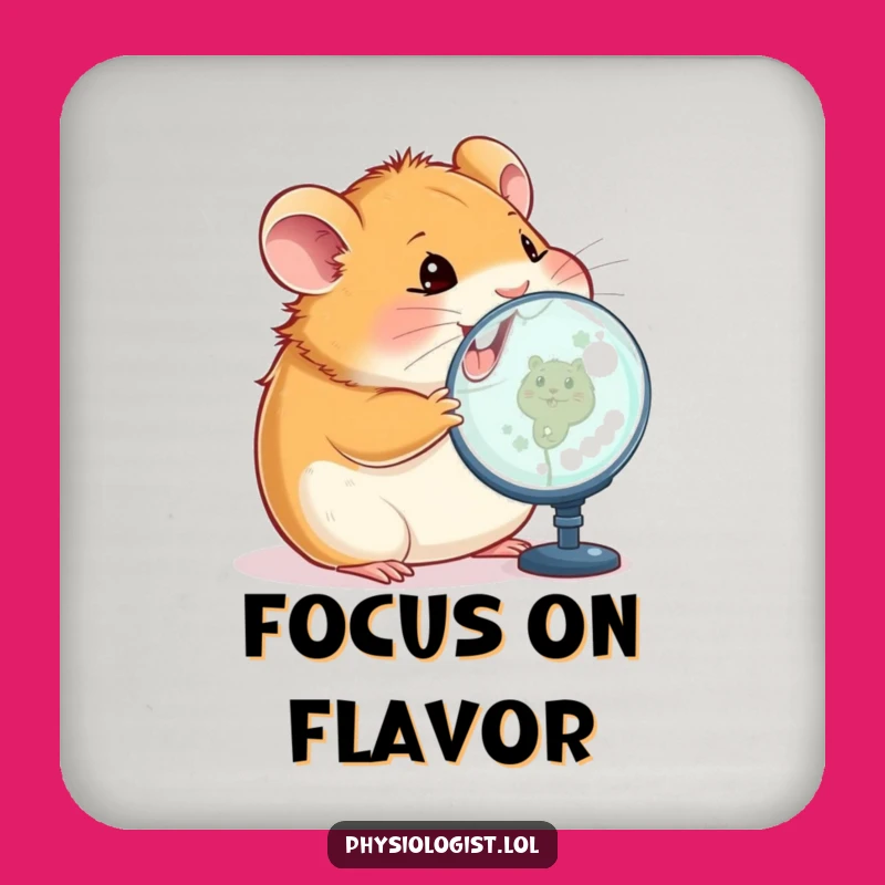 Funny Hamster Tech Coasters: Protect Tables with Happy, Focused Art!
