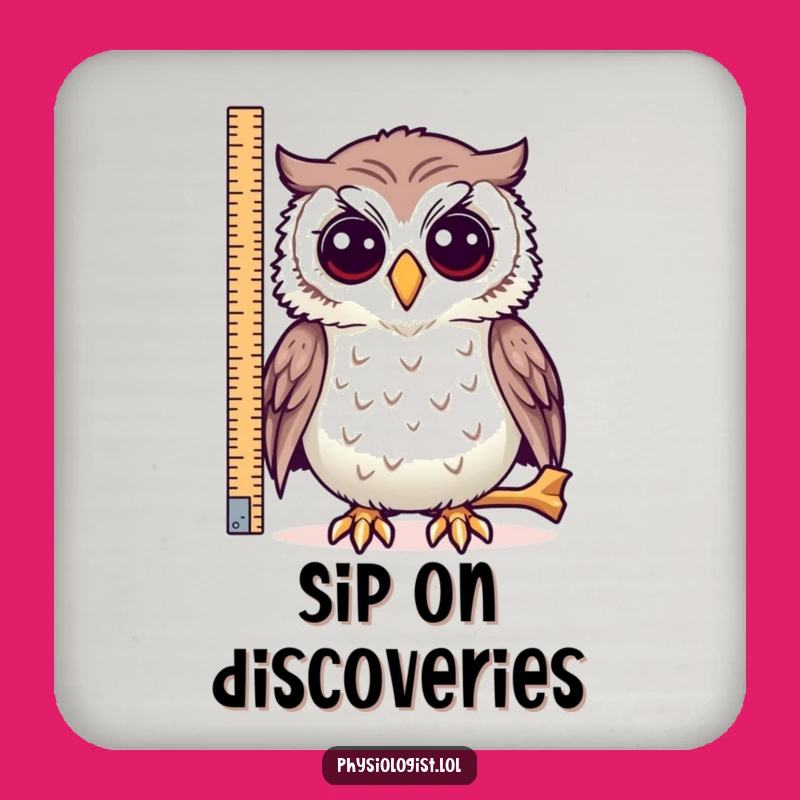 Funny Owl Bone Coaster Set: Protect Your Surfaces with Curious Charm