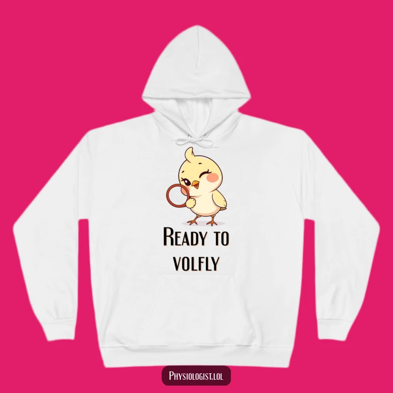 Funny Bird Racquet Hoodie: Cozy Comfort for Your Game Day