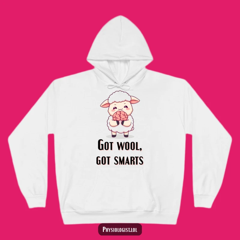 Funny Giggling Sheep Brain Hoodie - Cozy & Comical Gift for Sheep Lovers