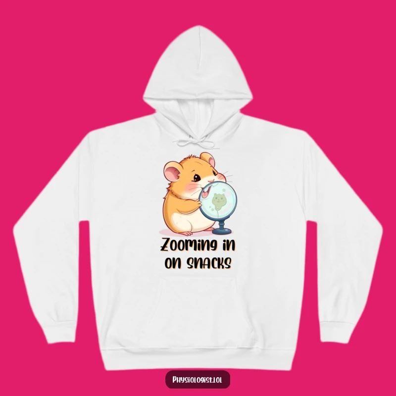 Funny Hamster Tech Hoodie: Cozy Up with Happy, Hilarious Inspection!