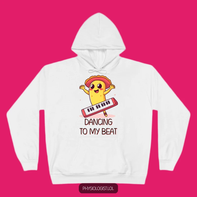 Funny Taco Keyboard Hoodie - Cozy Comical Gift for Food & Tech Lovers