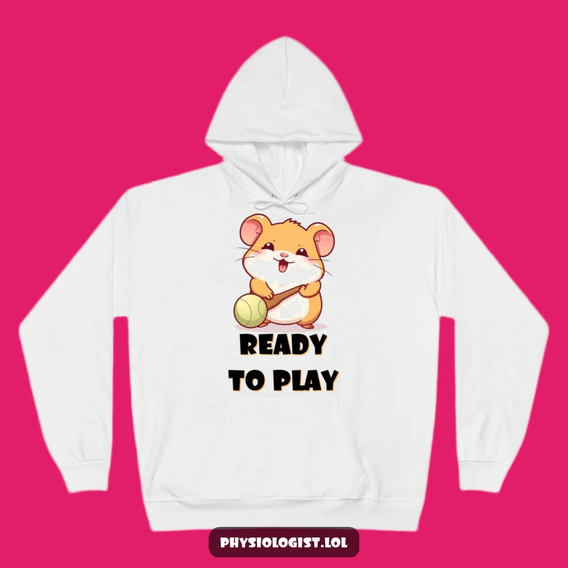 Funny Hamster Paddle Hoodie: Cozy Comfort for the Playful Soul