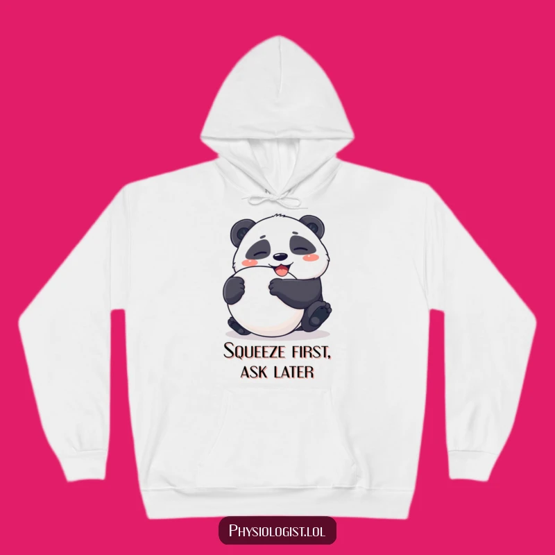 Funny Panda Stress Ball Hoodie: Cozy Ambiguous Squeeze, Perfect Funny Gift for Comfort