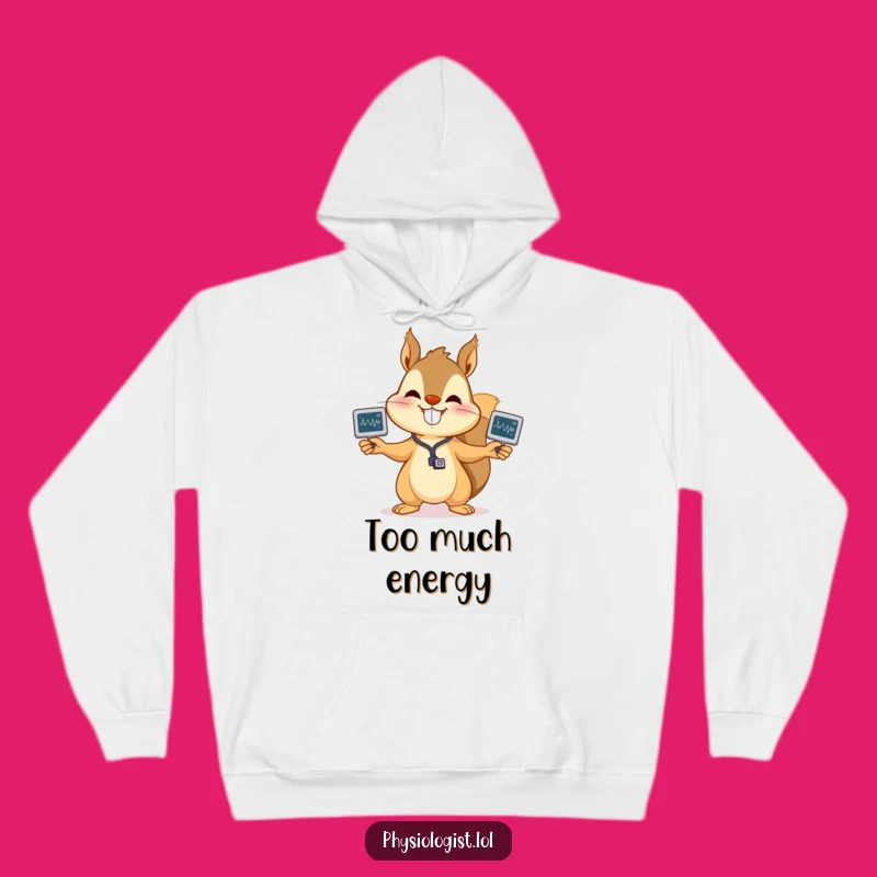 Funny Squirrel EKG Hoodie: Cozy & Cheerful Medical Gift