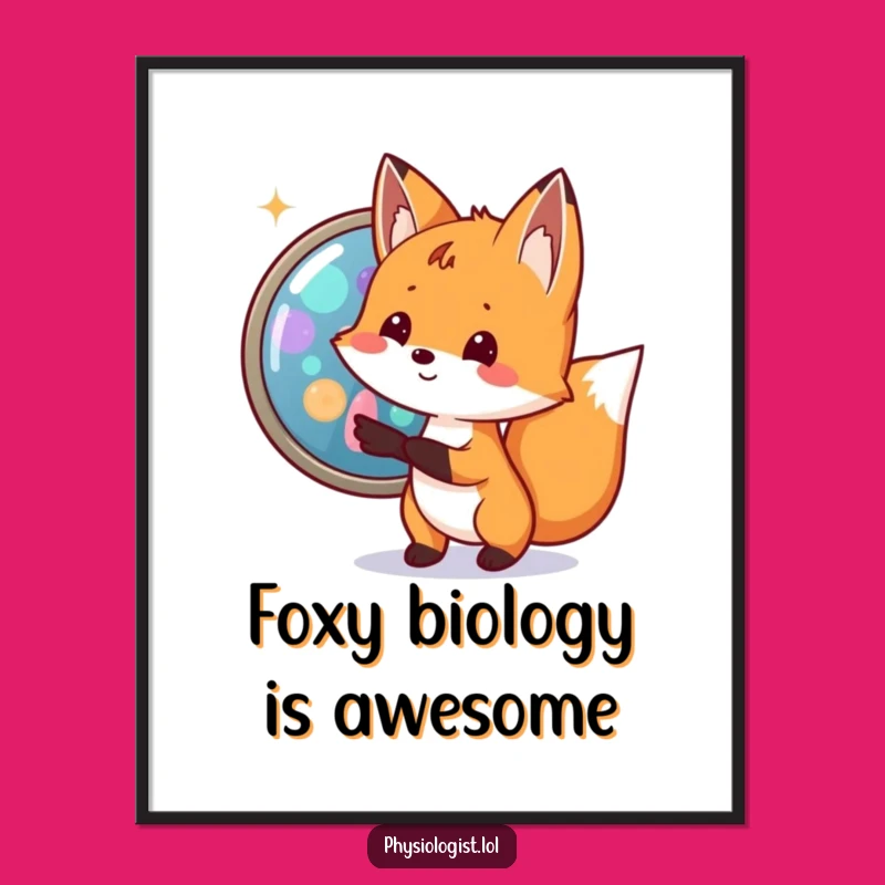 Free Printable Fox Cell Art: Funny Downloadable Art for a Curious Space