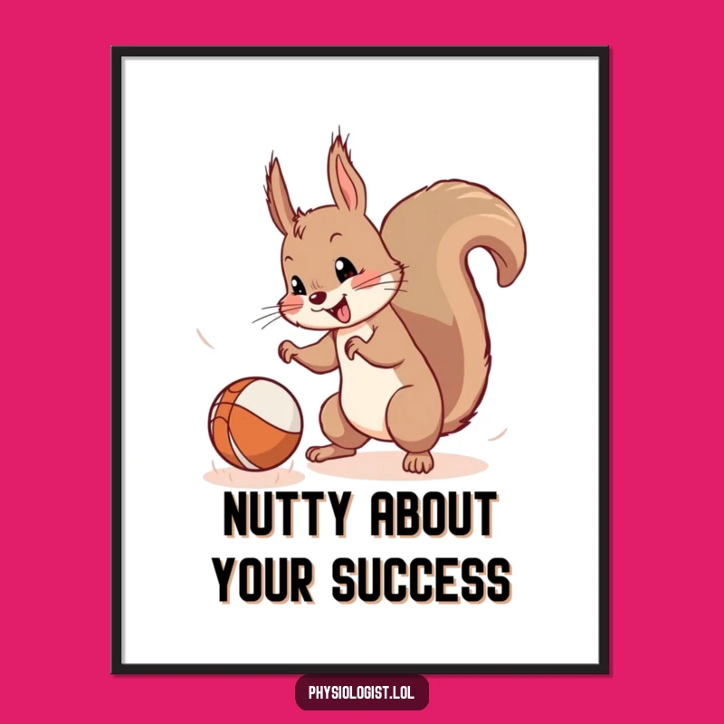 Free Printable Wall Art: Squirrel Ball Chase for Hilarious Downloadable Decor