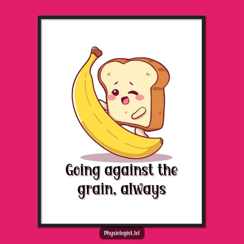 Funny Toast Banana Art: Free Printable Wall Decor for Absurdity