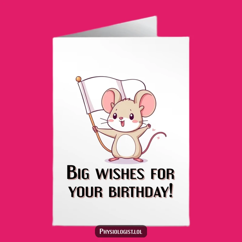 Free Printable Birthday Card: Mighty Mouse Flag Wafer, Downloadable Fun for a Bold DIY Gift