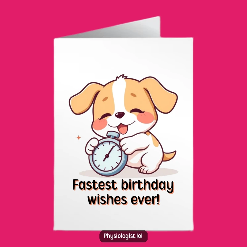 Free Printable Funny Dog Birthday Card, Hilarious Tripping Canine Design, Downloadable DIY Gift