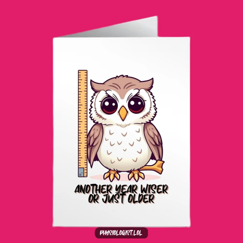 Free Printable Funny Owl Bone Birthday Card - Quirky Downloadable Gift for Animal Lovers!