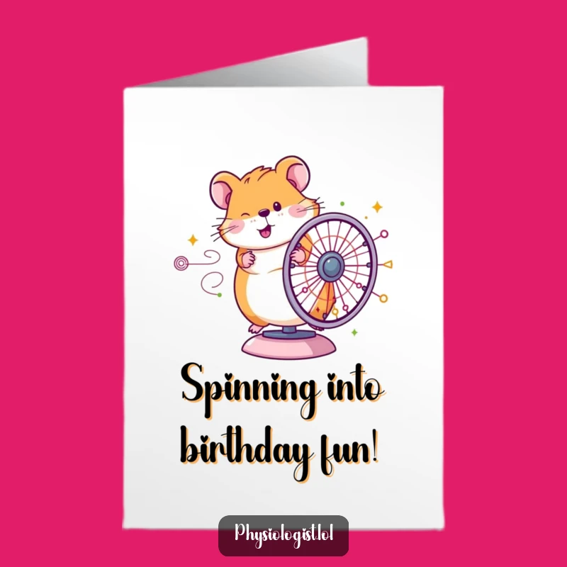 Free Printable Hamster Birthday Card: Complex Diagram Humor Downloadable Gift for Geeks
