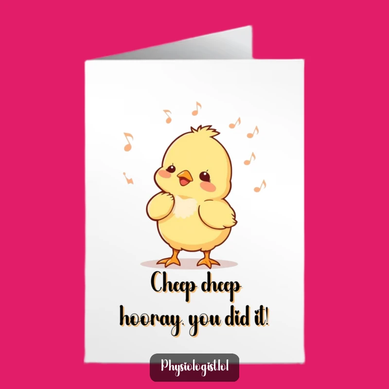 Free Printable Funny Chick Dancer Card - Downloadable Congrats Ecard for Happy News