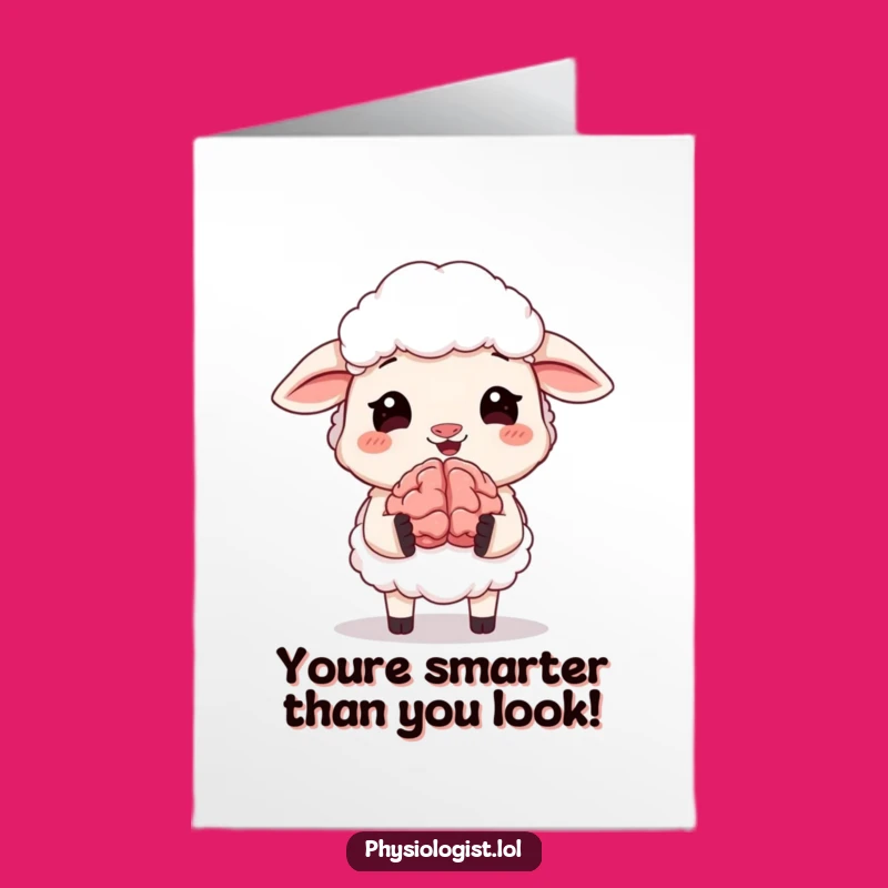 Free Printable Sheep Brain Congrats Card - Hilarious Downloadable Celebration