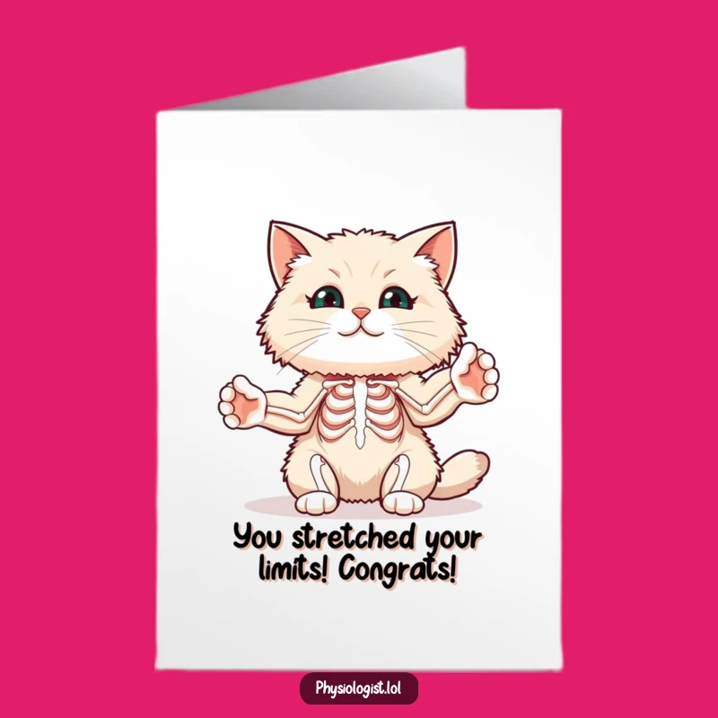 Free Printable Cat Fitness Congrats Card: Hilarious DIY Printable for Achieving Goals