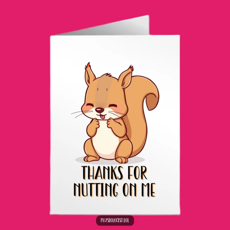 Free Printable Thank You Card: Cheeky Squirrel Referee, Downloadable DIY Gift for Thanks