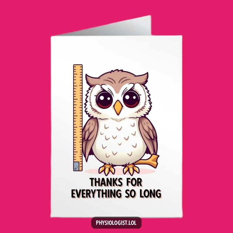Free Printable Funny Owl Bone Thank You Card - Quirky Downloadable Gratitude!