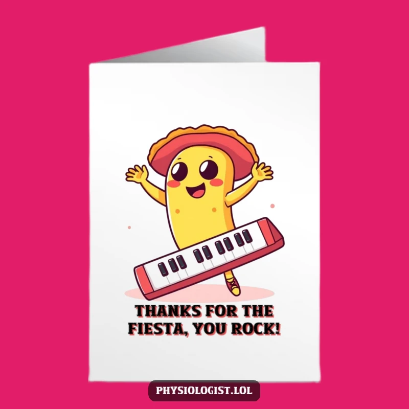 Thank You Taco Keyboard Card: Free Printable for a Spicy Appreciation