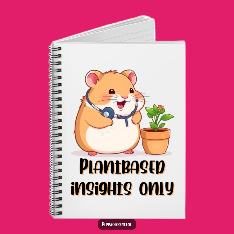 Funny Chubby Hamster Notebook - Hilarious Doctor Plant Journal